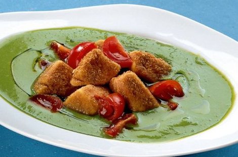 Çerkez peynirli bezelye çorbası