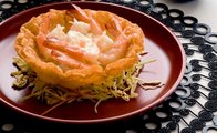 Sarımsak soslu karides 