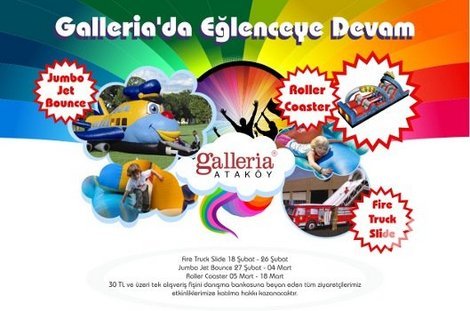 Çocuklar için eğlencenin adresi: Galleria